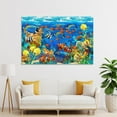 thumbnail image 4 of Underwater World Colorful Fish And Coral Reef Canvas Art Poster And Wall Art Picture Print Modern Family Bedroom Decor Posters,Unframe-style,24x36inch(60x90cm), 4 of 8