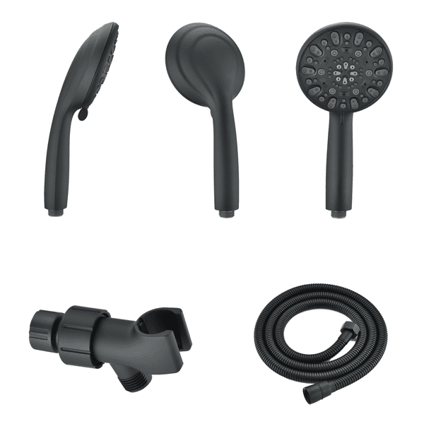 High Pressure Multi‑Function Handheld Shower Faucet, Matte Black
