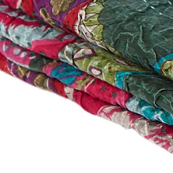 50" X 70" Multi Colored Eclectic Bohemian Traditional  Throw Blankets