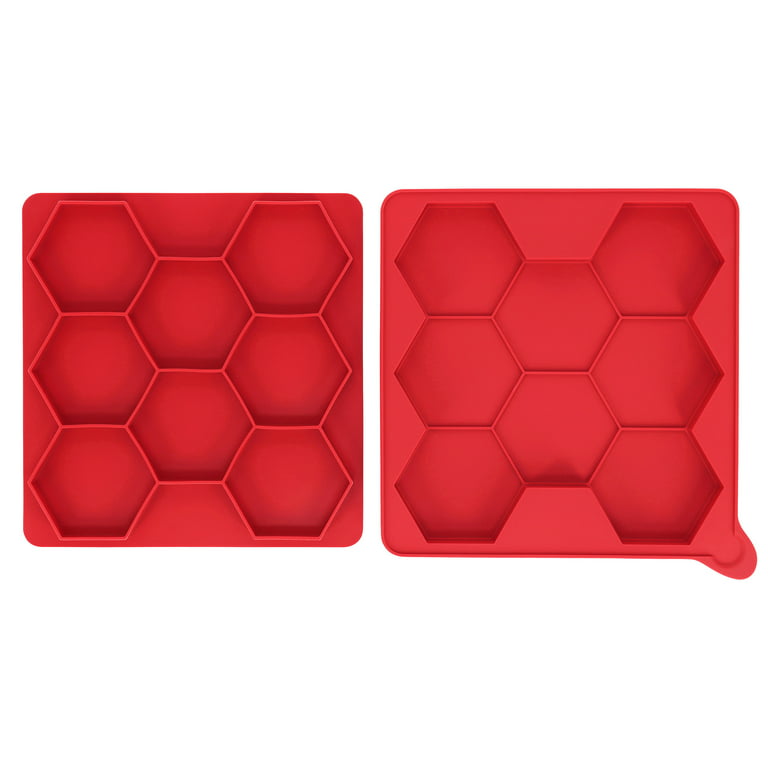 Unique Bargains Silicone Square Shaped Honeycomb Pattern Heat