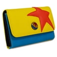 thumbnail image 2 of Disney Wallet, Foldover, Pixar Luxo Ball Bounding Yellow Red Blue, Vegan Leather, 2 of 7