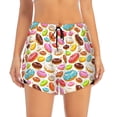 thumbnail image 2 of Picia Color Donut Pattern Women's 2 in 1 Athletic Running Shorts High Waisted Workout Casual Gym Sweat Shorts with Comfy Liner Zipper Pockets-, 2 of 9