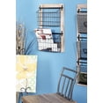 thumbnail image 2 of Metal Slots Magazine Rack Holder with Suspended Baskets, 2 of 2