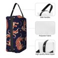 thumbnail image 5 of Uemuo Leopard Print Pattern Portable Toiletry Bags with Handle, Waterproof travel Make up Bags for Women, Large Capacity Travel Cosmetic Bags, 5 of 9