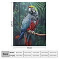 thumbnail image 4 of Orinice Parrot Blankets Throw Super Soft Warm Plush Fluffy Lightweight Cozy Fuzzy Blankets for Children Teens, Young Girls Or Adult for Couch Bed Sofa  40x50in, 4 of 6