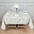 thumbnail image 6 of Floral Square Tablecloth 42x42in(107x107cm) – Waterproof Polyester Printed Table Cover, Wrinkle Resistant & Washable for Kitchen Dining Picnic Party Decor, Thanksgiving,Christmas, Spring,Flower, 6 of 6