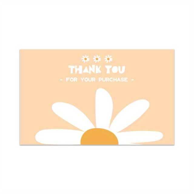 Paquete de 30 tarjetas de agradecimiento, tarjetas de felicitación en blanco de 3,5 x 2,1 pulgadas, gracias por apoyar mis tarjetas de pequeña visita