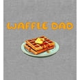 thumbnail image 4 of Waffle Dad Dad Jokes for Father's Day Men's Heather Gray Crew Neck Short Sleeve Tee-Medium, 4 of 4