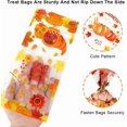thumbnail image 3 of 100 PCS Thanksgiving Treat Bags, Fall Thanksgiving Candy Bag Plastic Cellophane Goodie Autumn Pumpkin Maple Leaves Cookie Gift Bag with Twist Party Favors Supplies, 3 of 7