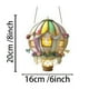 thumbnail image 3 of Globo aerostático 2D con llama. Modelo de globo aerostático solar de cristal. Luces solares colgantes para exteriores, para la decoración de jardines, patios y casas de campo, 3 of 6