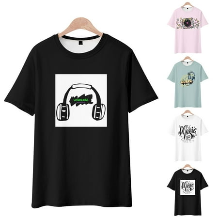 

LANLIN Music Festival Unisex Youth 3D Print Graphic Tee Classic-Fit Undershirt Sizes Kids-Adult Unisex