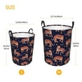 thumbnail image 5 of Balery Leopard Print Round Laundry Basket with Handles Waterproof Freestanding Laundry Hamper for Clothes Toys in the Dorm and Family-Medium, 5 of 8