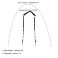 thumbnail image 2 of Uxcell 51" Iron Flat Chain Strap Purse Shoulder DIY Replacement, Black Silver, 2 of 5