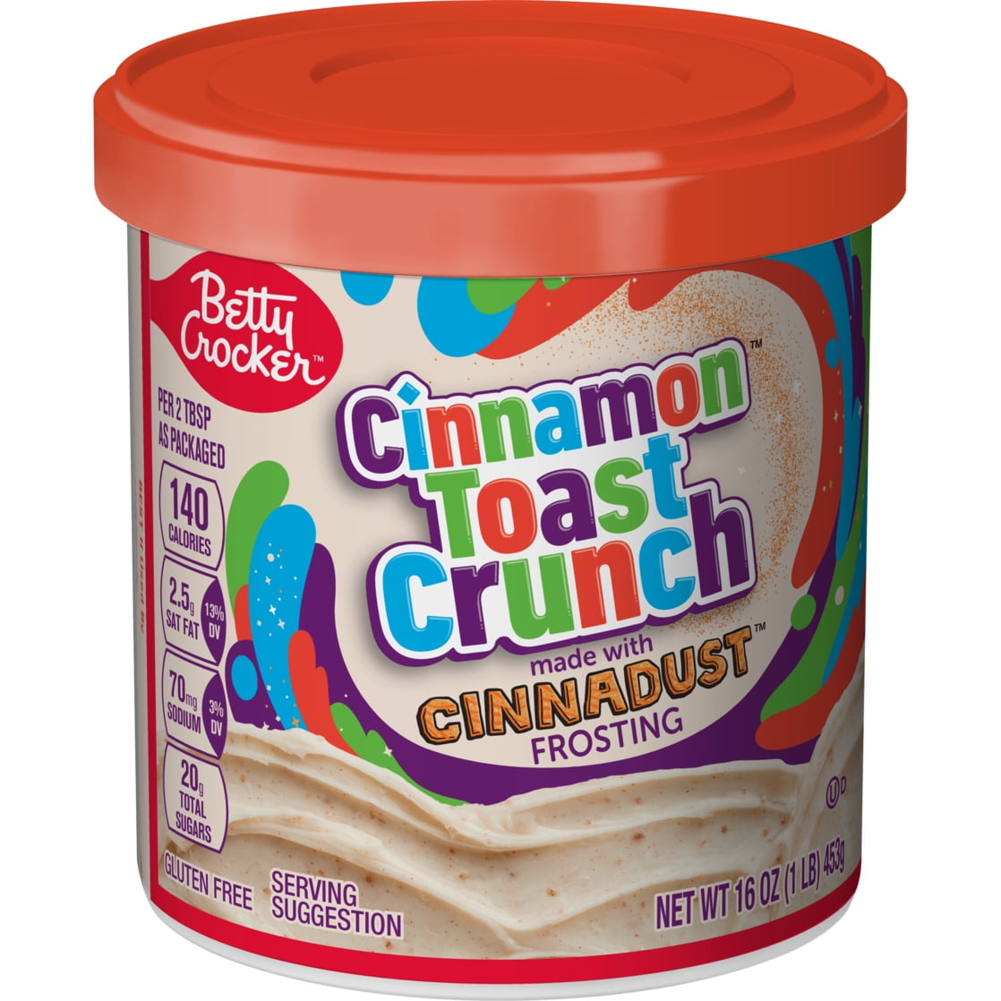 Betty Crocker Cinnamon Toast Crunch Frosting, Made with CINNADUST, 16 oz