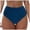 Y505-Blue, variant on Women's High Waisted Bikini Bottom Tummy Control Full Coverage Ruched Bathing Suit Swimsuit Tankini Swim Shorts (Pink,S)