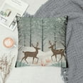 thumbnail image 2 of COMIO  Winter Landscape Deer Trees Snow Throw Pillow Covers  Christmas Decoration Cushion Case for Sofa Couch Set of, 2 of 5