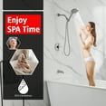 thumbnail image 2 of SUMERAIN Brushed Nickel Shower System with Tub Spout, High Flow Shower Bathtub Faucet Set with 6-Spray Filtered Shower Head, 2 of 18