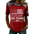 thumbnail image 2 of 250 Anniversary USA Shirt Women 250Th Anniversary Tshirt 1776-2026 Patriotic Shirts American Flag Eagle Tops, 2 of 5