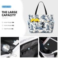thumbnail image 4 of Rocae Vintage Floral 1 for Large Women's Waterproof Beach Bag Tote with 7 Pockets Pool Bag for Travel Gym Vacation, 4 of 6
