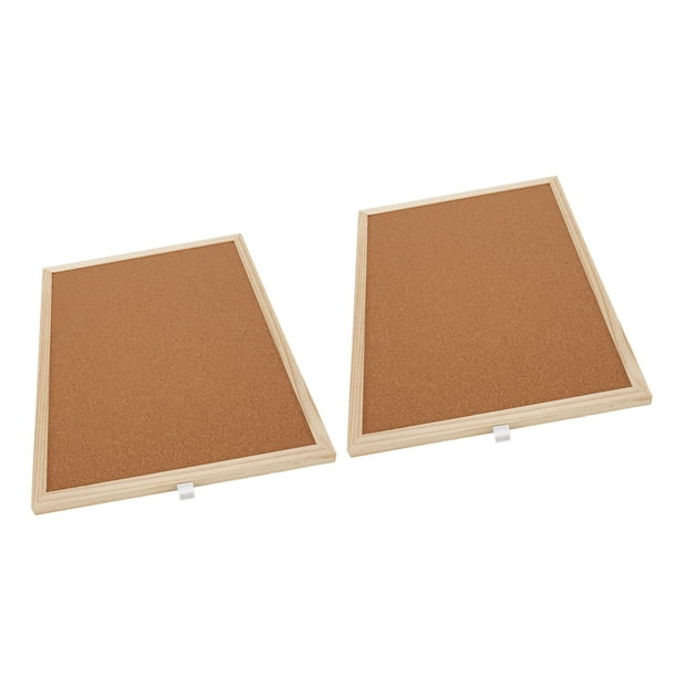 Tableros De Corcho De 30x40 Cm, Tableros De Corcho Para Paredes Que No Se Deforman, Versátiles, 2 Piezas, Livianos Con Marco De Madera Para Mome