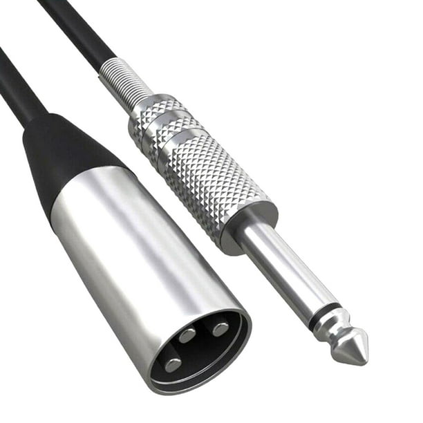 Câble Audio Stéréo Xlr 3 Broches Mâle À Trs Jack 6.3mm Mâle 2m à Prix  Carrefour