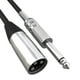 thumbnail image 2 of Cable XLR de 3 pines macho a TS macho de 6,35 mm y 1/4" (un cuarto de pulgada) para micrófono, blindado (TS a XLR) 15 m, 2 of 9