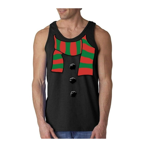 Men's Tank Top for Men - Christmas Snowman Scarf