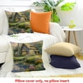 thumbnail image 4 of FCXZI Farmhouse Decor Flowers Square Cushion Cover for Sofa Couch 24x24in, 4 of 5