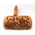 thumbnail image 3 of Mini Rouleau Gravé avec Motif pour Biscuits Gaufrés (Coq FOLK), 3 of 4