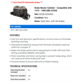 thumbnail image 2 of Brake Master Cylinder - Compatible with 1979 - 1980 GMC K2500, 2 of 2