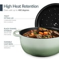 thumbnail image 6 of Best Choice Products Non-Stick Pot & Pan Cookware Set, Cast Iron Skillet, Grill Pan W/ Press, Dutch Oven - Sage, 6 of 10