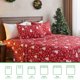 thumbnail image 4 of GOGREEN Juego de Sábanas Navideñas 4 Piezas Tamaño Matrimonial, Bolsillos Profundos 16 Pulgadas, Microfibra de Poliéster Suave con Estampado Festivo, Ideal para Decoración y Regalo, 4 of 10