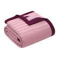 thumbnail image 2 of Mainstays Pink Striped Reversible Quilt, Full/Queen, 86" x 90", 2 of 9