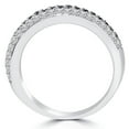 thumbnail image 3 of Pompeii 1/2ct Black & White Pave Diamond Wedding Stackable Ring (G/H,I2/I3), 3 of 3