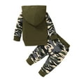 thumbnail image 3 of uukiA 3-24 Months And 2-3 Years Toddler Baby Boy Hooded Long Sleeve Camouflage Print Top And Pants 2PCs Outfits Suit, 3 of 6