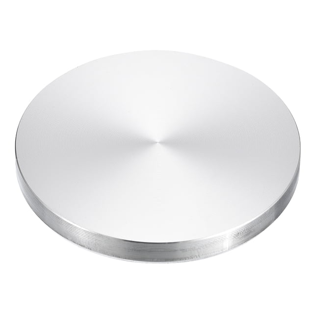 Unique Bargains M10 Thread 70mm Diameter Round Shape Aluminum Disc Hardware 1pack Aluminum Circle Disc Glass Top Adapter for Glass Table