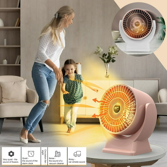 Space Heater for Large Room,Portable Heaters Space Warmer Fan Blower Radiator Heating,Overheat Protection,Fast Heating,Quiet Safe Heater for Bedroom Living Room