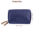 thumbnail image 4 of Unique Bargains Portable Cosmetic Bag Travel Makeup Bag Storage Bag Waterproof Nylon 1 Pcs Dark Blue Beige, 4 of 7