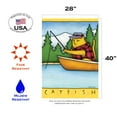 thumbnail image 3 of Toland Home Garden Catfish Fishing Cat Flag Double Sided 28x40 Inch, 3 of 5