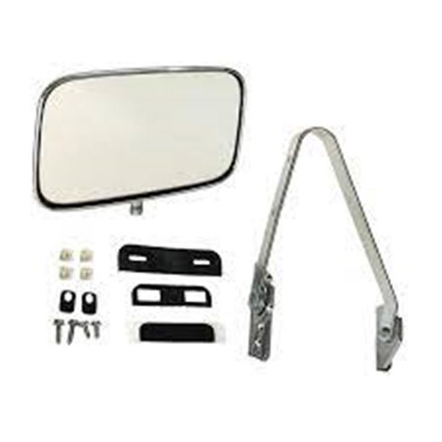 LoW Mount 2 Point Swing Away Chrome Universal Truck Mirror