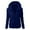 Blue, variant on Women Hooded Sweater Coat Winter Warm Wool Zipper Coat Coat Outwear