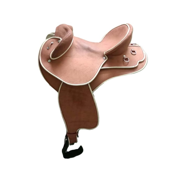 Half breed Handmade Rough Out Leather Australian Stock Saddle: Trail & Endurance Riding