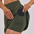 thumbnail image 4 of xfsWaSs Women's Tennis Skirt with Built-In Shorts High Waist 4-Way-Stretch Running Tennis Skirts Lightweight Slim Fit Athletic Golf Skorts, 4 of 5