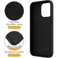 thumbnail image 3 of Entronix Silicone Case Designed for iPhone 17 with Stand, Protection Shockproof Dropproof Dustproof Slim Design Phone Cover, Black, 3 of 6