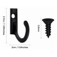 thumbnail image 2 of Mini Ganchos Perchero de Pared, Organizador de Llaves Gancho 50 pcs Negro, 2 of 5