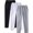 White, variant on Brondbend Man Sweatpants Men's Jogging Pants Elastic Waist Drawstring Pocket Workout Pants Solid Stylish Sport Trousers Loose Fit Mountaineering Fall Winter Pants,3PC