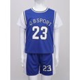 thumbnail image 2 of vastwit Kids Sports T-Shirt with Shorts Set Boys Girls Basketball Football Jersey Outfit Summer Blue 170, 2 of 7