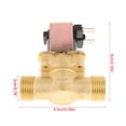 thumbnail image 4 of DC12V 1/2'' Inlet Feed Water Solenoid for Valve Quick Connect Normally Closed, 4 of 6