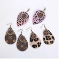 thumbnail image 1 of Pendientes de cuero Lentejuelas de calavera liwang Pendientes colgantes de cuero de Pu en forma de gota 1 par, 1 of 2