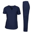 thumbnail image 1 of Dagacci Uniforme Médico Mujer y Hombre Conjunto Médico Unisex Top y Pantalón Médico Azul Marino L, 1 of 5